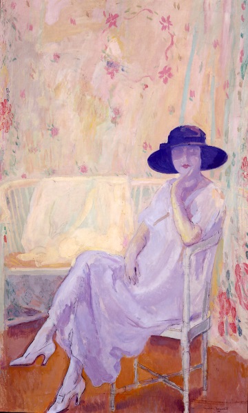 Camillo Innocenti, Vestito viola, 1923, olio su tela Camillo Innocenti, Vestito viola, 1923, olio su tela