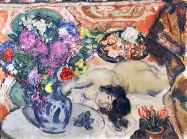 Istvan Csok, Angolo di studio, 1905-1910, olio su tela