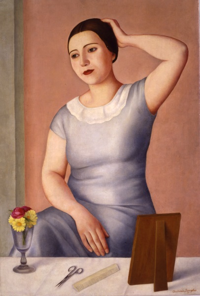 Antonio Donghi, Donna alla toletta, 1930, olio su tela Antonio Donghi, Donna alla toletta, 1930, olio su tela