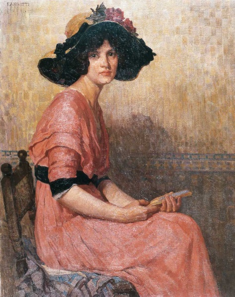 Filippo Anivitti, Ritratto, (1914), olio su tela