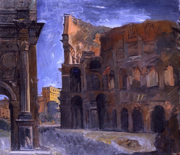 Achille Funi, Il Colosseo, 1930, olio su tela