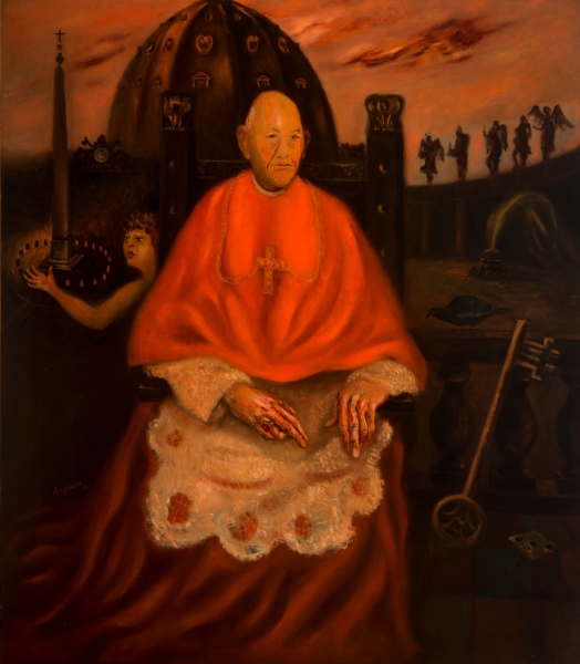 Scipione (Bonichi Gino), Il Cardinal Decano, 1930, olio su tavola