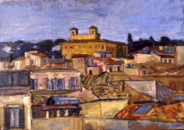 Orfeo Tamburi, Villa Medici, 1939, olio su tela