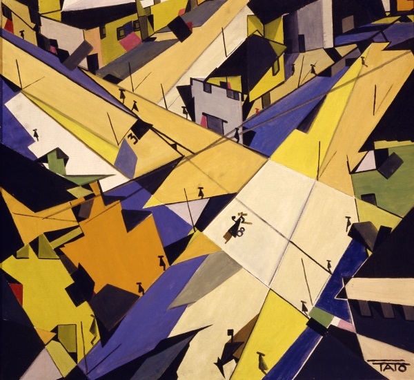 Tato (Guglielmo Sansoni), Sensazioni di volo – 2° tempo 1929, olio su tela