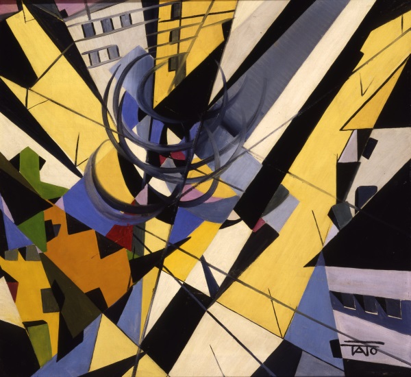 Tato (Guglielmo Sansoni), Sensazioni di volo – 3° tempo 1929, olio su tela