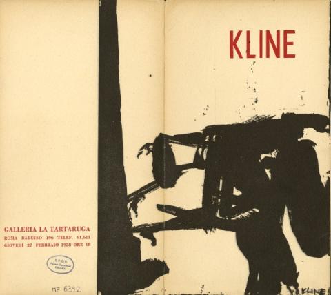 Franz Kline, Galleria La Tartaruga, 1958