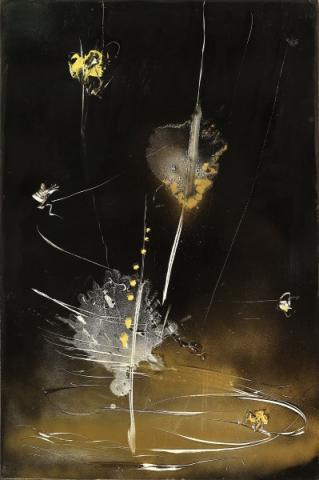 Claudio Palmieri, Segni di Luce, 2013,  pittura su tavola, 40x60 cm 