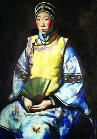 Primo Conti, Siao Tai Tai (La cinese, Liao Tai Tai), 1924, olio su tela
