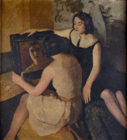 Cesare Breveglieri, Le sorelle, 1929-1930, olio su tela