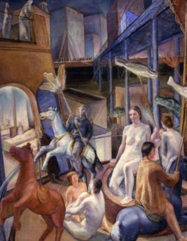 Ferruccio Ferrazzi, La Diavoleria, 1929-1930, olio su tela
