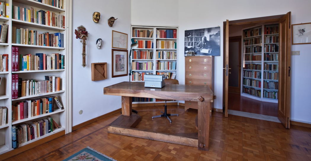Studiolo_Casa Museo Alberto Moravia 1 © Roma Capitale - Foto di Alessandro Milana Studiolo_Casa Museo Alberto Moravia 1 © Roma Capitale - Foto di Alessandro Milana