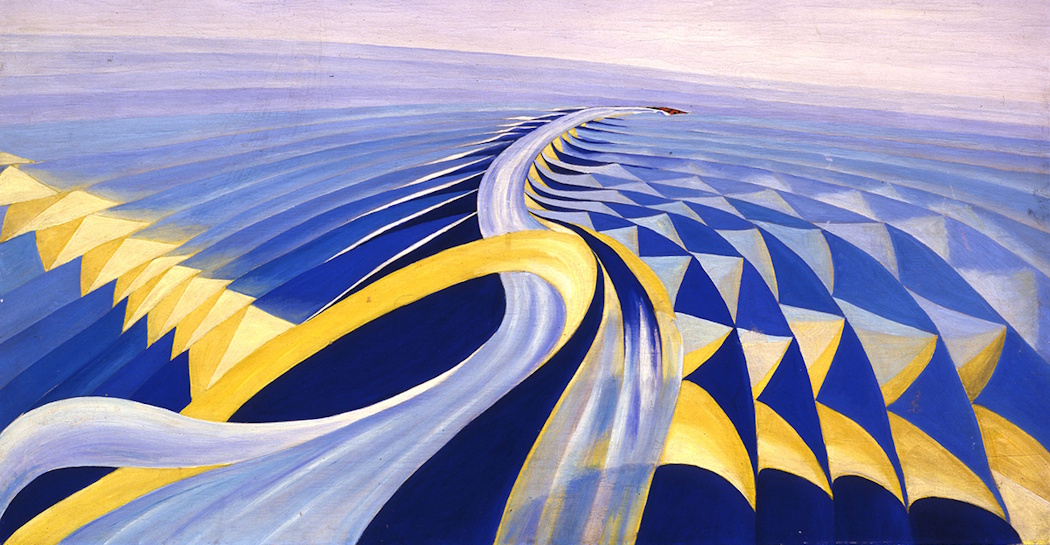 Benedetta Cappa Marinetti, Velocità di motoscafo, 1919-1924 dipinto di Benedetta Cappa Marinetti, Velocità di motoscafo, 1919-1924