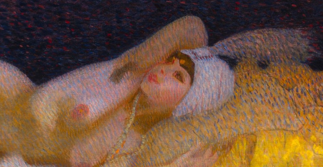 Camillo Innocenti, La sultana, 1913, olio su tela-particolare