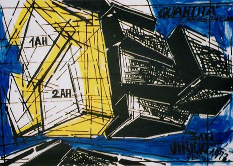 Quantità antagonista, 1973 - Tempera su tela, cm 70x100 (Nozzoli)