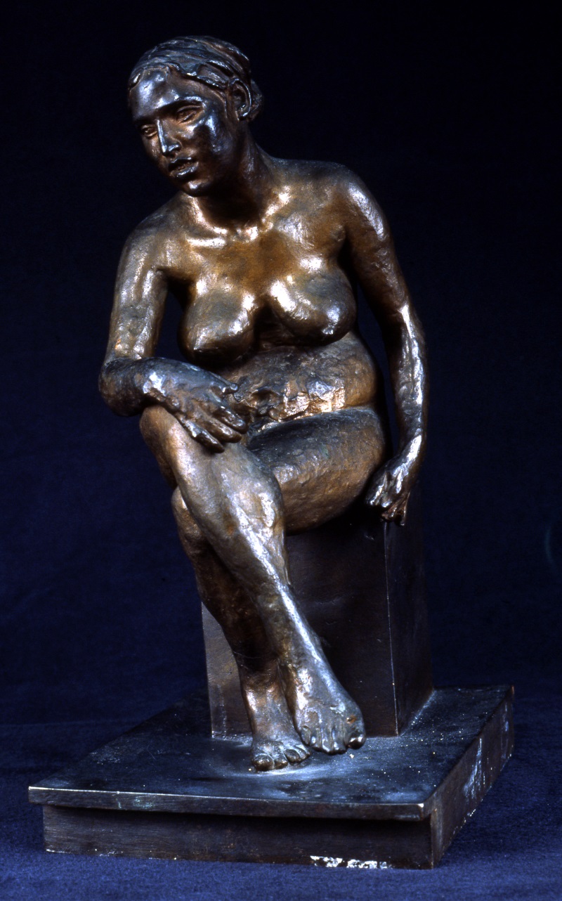 Vincenzo Gemito, La nutrice. Figura femminile seduta, 1915-1920, bronzo, inv. AM 1144 