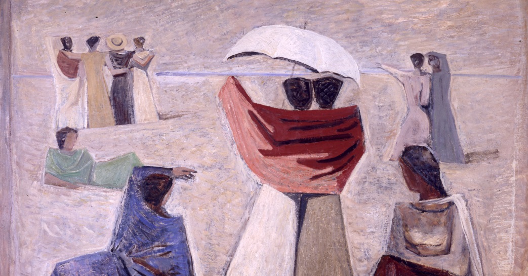 Massimo Campigli (Max Ihlenfeldt), Le spose dei marinai, 1934, olio su tela