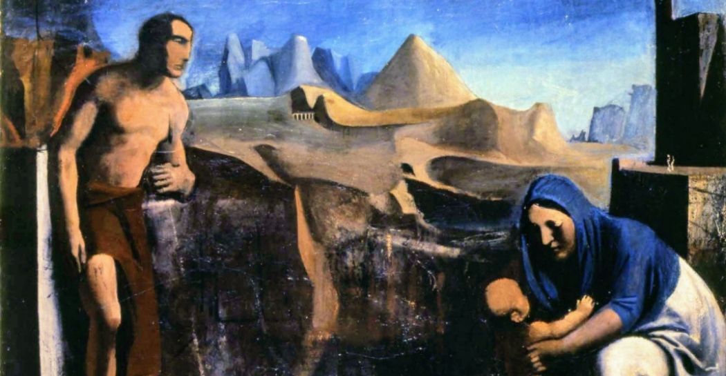 Dettaglio dell'opera La famiglia di Mario Sironi Dettaglio dell'opera La famiglia di Mario Sironi