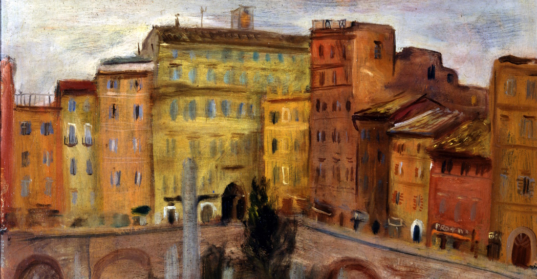 Mario Mafai, Le case del Foro Traiano, 1930 Mario Mafai, Le case del Foro Traiano, 1930