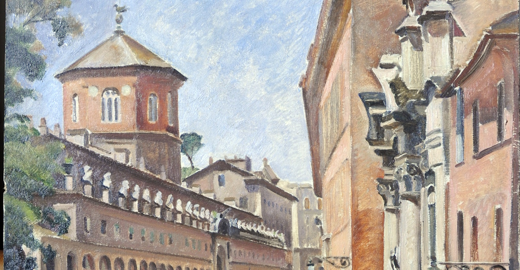 Tina Tommasini, L’ospedale di S. Spirito e il Borgo, 1937 Tina Tommasini, L’ospedale di S. Spirito e il Borgo, 1937