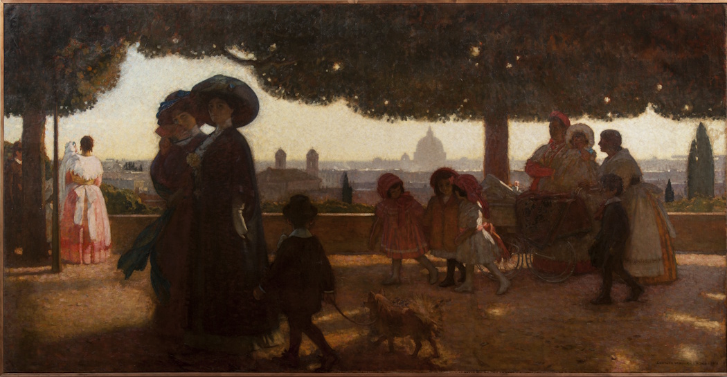 Georges Paul Leroux, Passeggiata al Pincio, 1910 Georges Paul Leroux, Passeggiata al Pincio, 1910