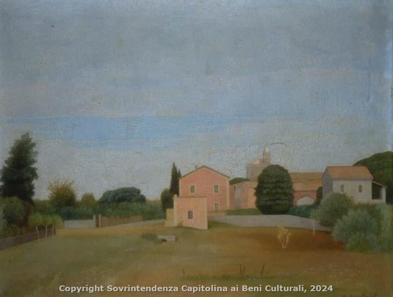 Antonio Donghi, Paesaggio (Valle Violata), 1942