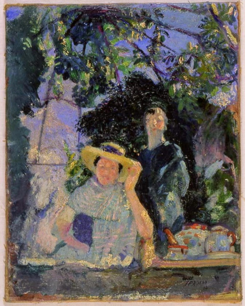 Armando Spadini, Sotto la pergola,1914