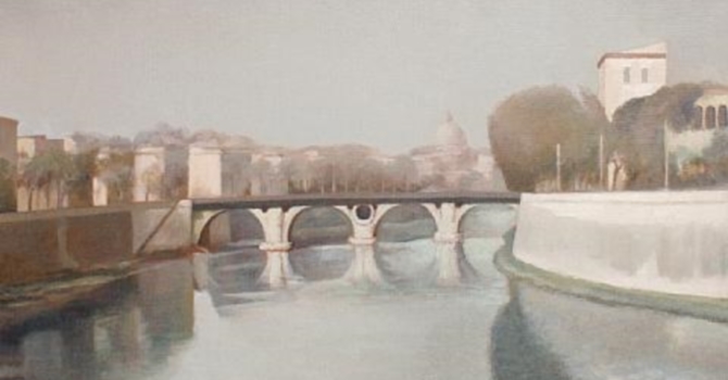 Francesco Trombadori, Mattina a Ponte Sisto, 1955
