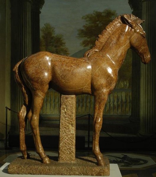 Arturo Dazzi, Cavallino (1927), marmo rosso, Roma, Galleria d’Arte Moderna © Roma Capitale