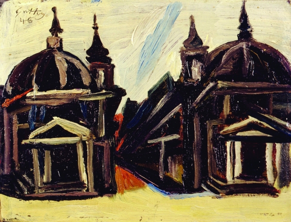 Renato Guttuso, Piazza del Popolo, 1946