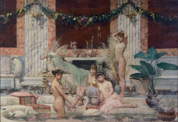 Alessandro Pigna, Frigidarium, 1882, olio su tela