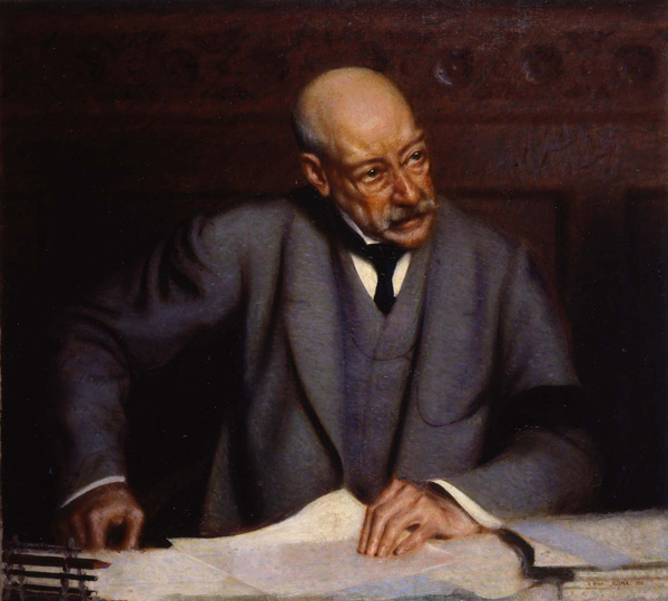 Ritratto di Ernesto Nathan, olio su tela, 1910