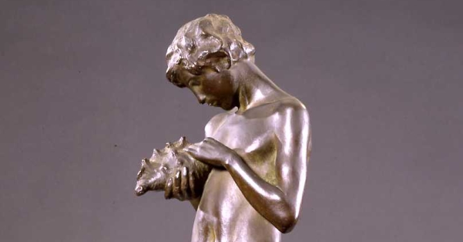Bernardo Balestrieri, La buccina, 1916, bronzo