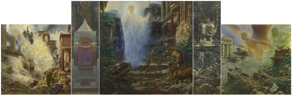 Adolf Hirémy Hirschl, Sic Transit…, 1912, olio su tela, 180 x 412 cm 