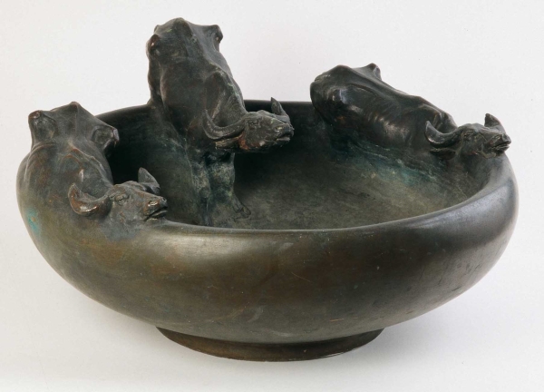 Duilio Cambelotti, La conca dei bufali (1908-1910), bronzo