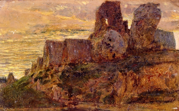 Adolfo De Carolis, Grottarossa (1895-1900), olio su cartone 