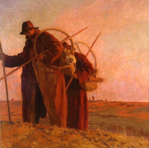 Vittorio Grassi, I civettari (1913), olio su tela