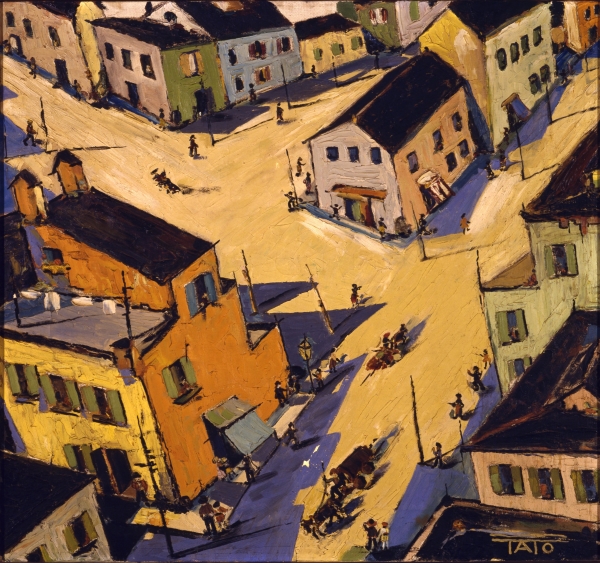 Tato (Guglielmo Sansoni), Sensazioni di volo - 1° tempo (1929), olio su tela