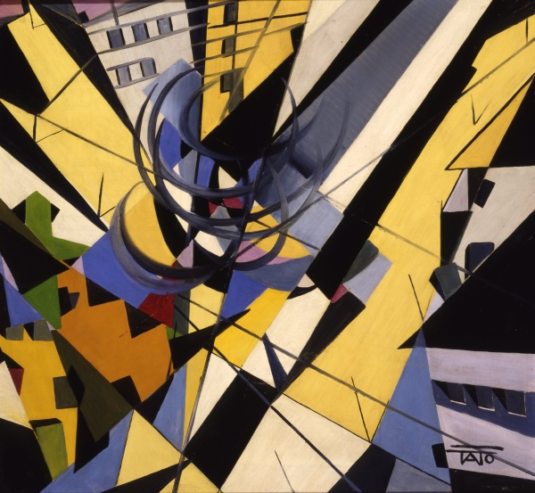 Tato (Guglielmo Sansoni), Sensazioni di volo - 3° tempo (1929), olio su tela