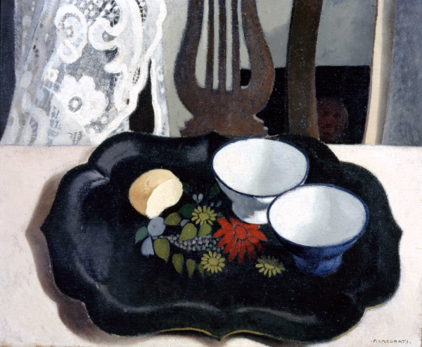 Felice Casorati, Albergo di provincia (1927), tempera su tavola