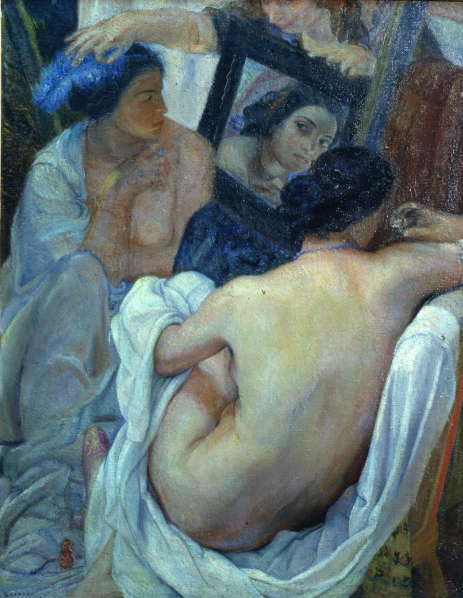 Ferruccio Ferrazzi, Frammento di composizione (1920-1921), olio su tela