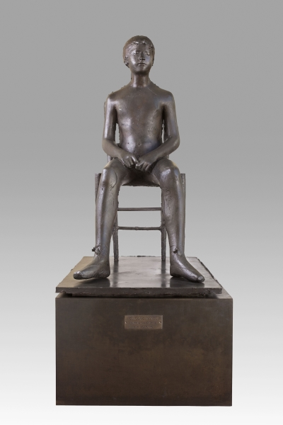 Giacomo Manzù, Bambina sulla sedia, 1955, bronzo