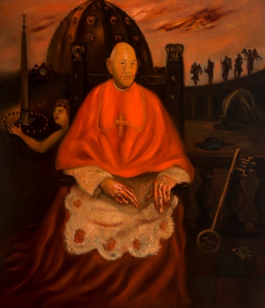 Scipione (Gino Bonichi), Il Cardinal Decano, 1930, olio su tavola