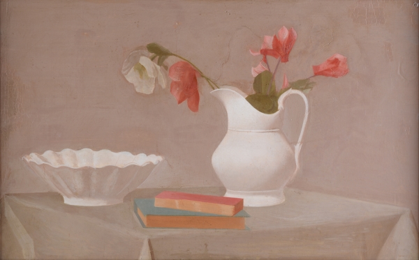 Mario Broglio, Natura morta, 1934 ca., olio su tavola