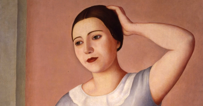 Antonio Donghi, Donna alla toletta, 1930, (particolare)