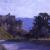 Umberto Prencipe, La città del silenzio, 1918, olio su cartone 