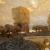 Giulio Aristide Sartorio, Carri di fieno a Terracina (Porto Traiano a Terracina), 1923, olio su tela