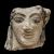 Frammento di antefissa a figura intera, Pótnia Theròn, terracotta dipinta - Musei Capitolini