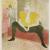 The Seated Clowness (Mademoiselle Cha-UKao) 1896 Lithograph (in five colours) on wove paper, 52x40,3 cm Budapest, Galleria Nazionale