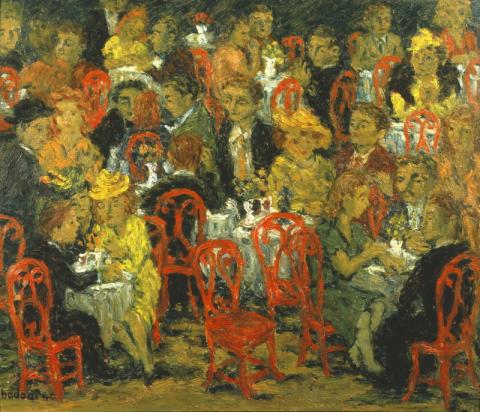 1.	Arnaldo Badodi,  Caffè, 1940 olio su compensato, cm 48x58 Photo: Studio Vandrasch Courtesy Collezione Giuseppe Iannaccone, Milano