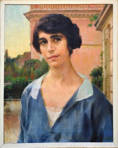  FAKE DUETS SERIES_Giacomo Balla, Ritratto di Annina Levi della Vida, 1930-1940, inv. AM 5350, Roma, Galleria d'Arte Moderna